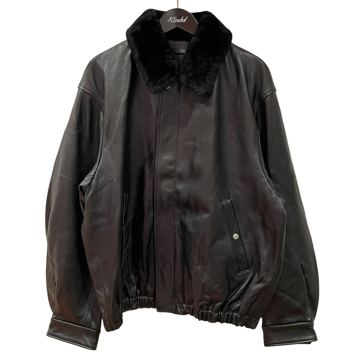 ssstein(シュタイン) 25AWMOUTON COLLAR SHEEP LEATHER ZIP JACKET
