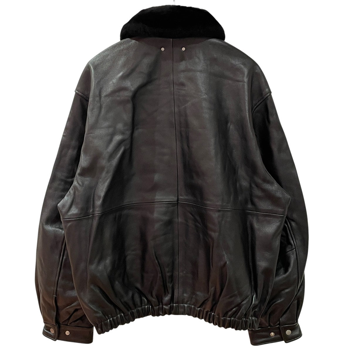 ssstein(シュタイン) 25AWMOUTON COLLAR SHEEP LEATHER ZIP JACKET