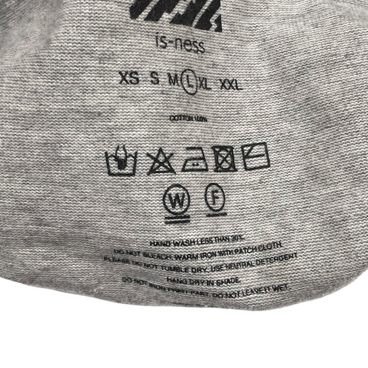 is-ness BALLOON RAGLAN LONG SLEEVE T SHIRTラグランスウェット 古着・中古-6枚目のアイテム画像