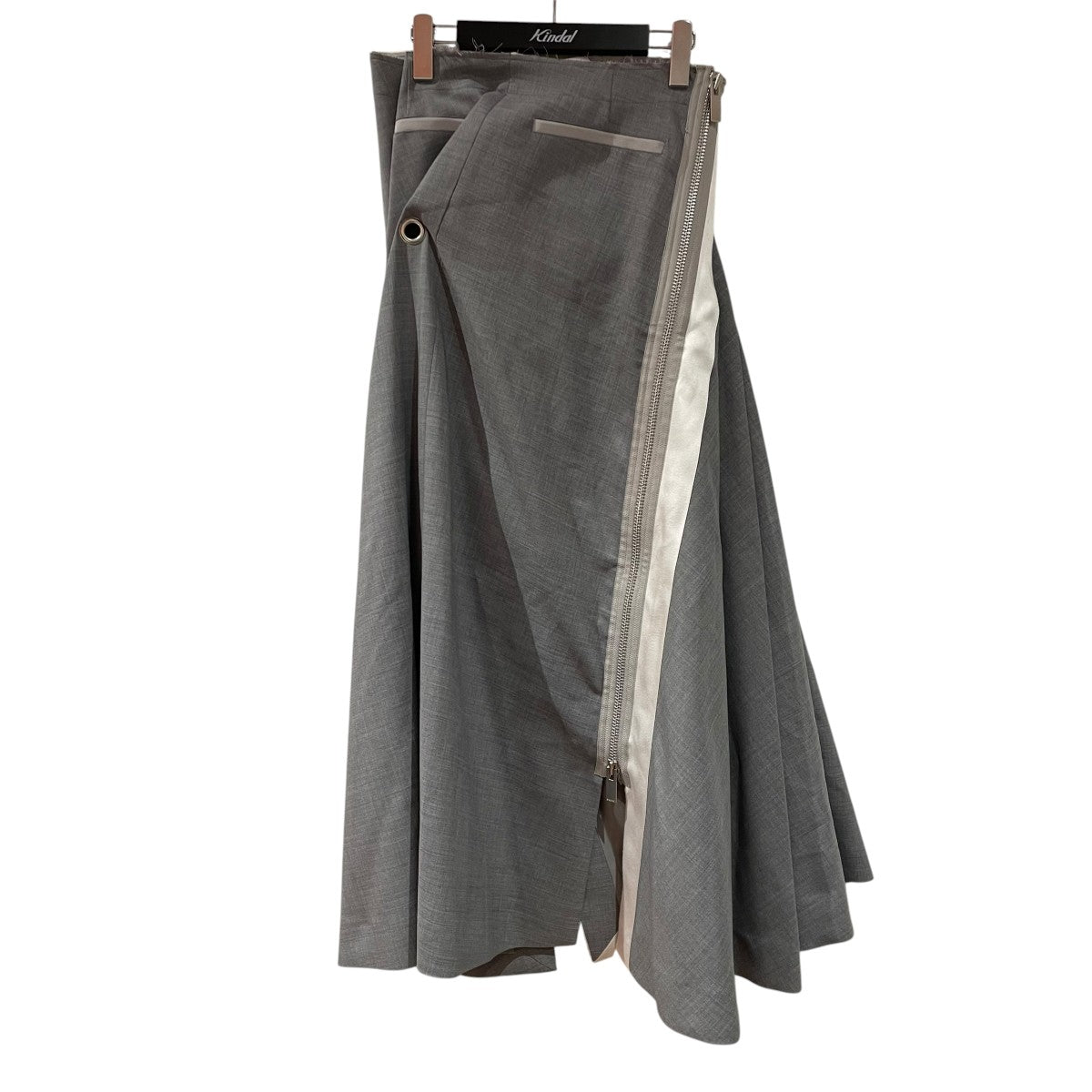 sacai 20SSアシンメトリー ドレープドレスワンピースロングスカート20 05047 古着・中古-1枚目のアイテム画像