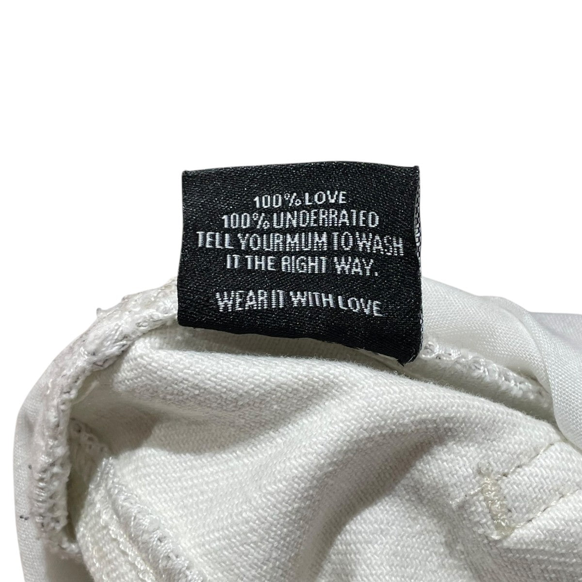 NO／FAITH STUDIOS 25SSPRINTED DENIM BEI USED LOOK PRINTEDデニムパンツ 古着・中古-5枚目のアイテム画像