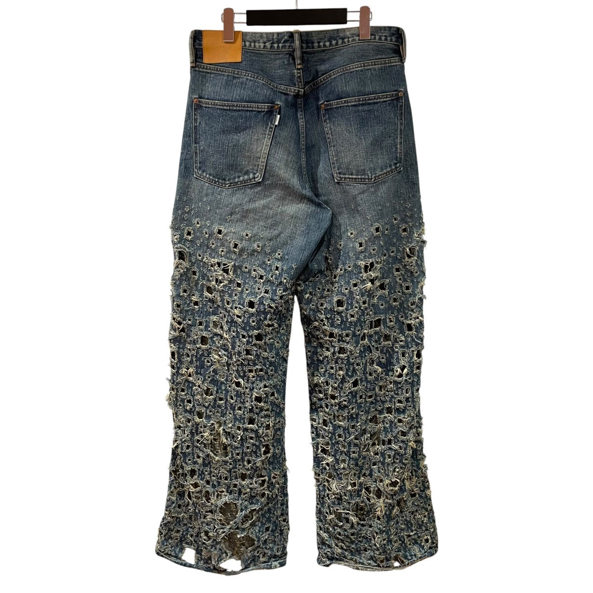SUGARHILL CRASHED MODERN DENIM WIDE TROUSERSデニムパンツ 古着・中古-2枚目のアイテム画像