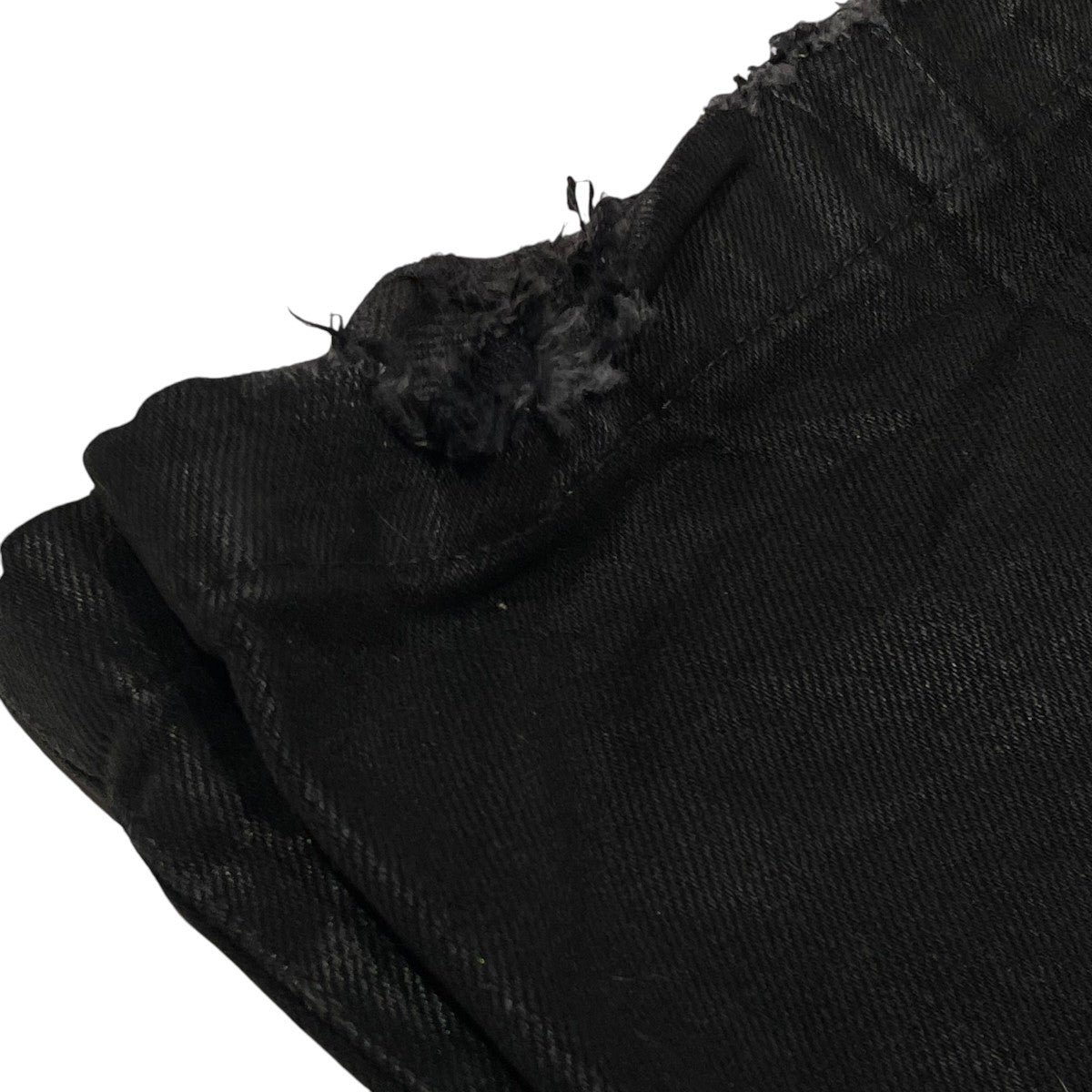 FILTH FRONT ZIP BAGGY DENIMコーティングレイヤードデニムパンツFL FW24 PT01 古着・中古-7枚目のアイテム画像