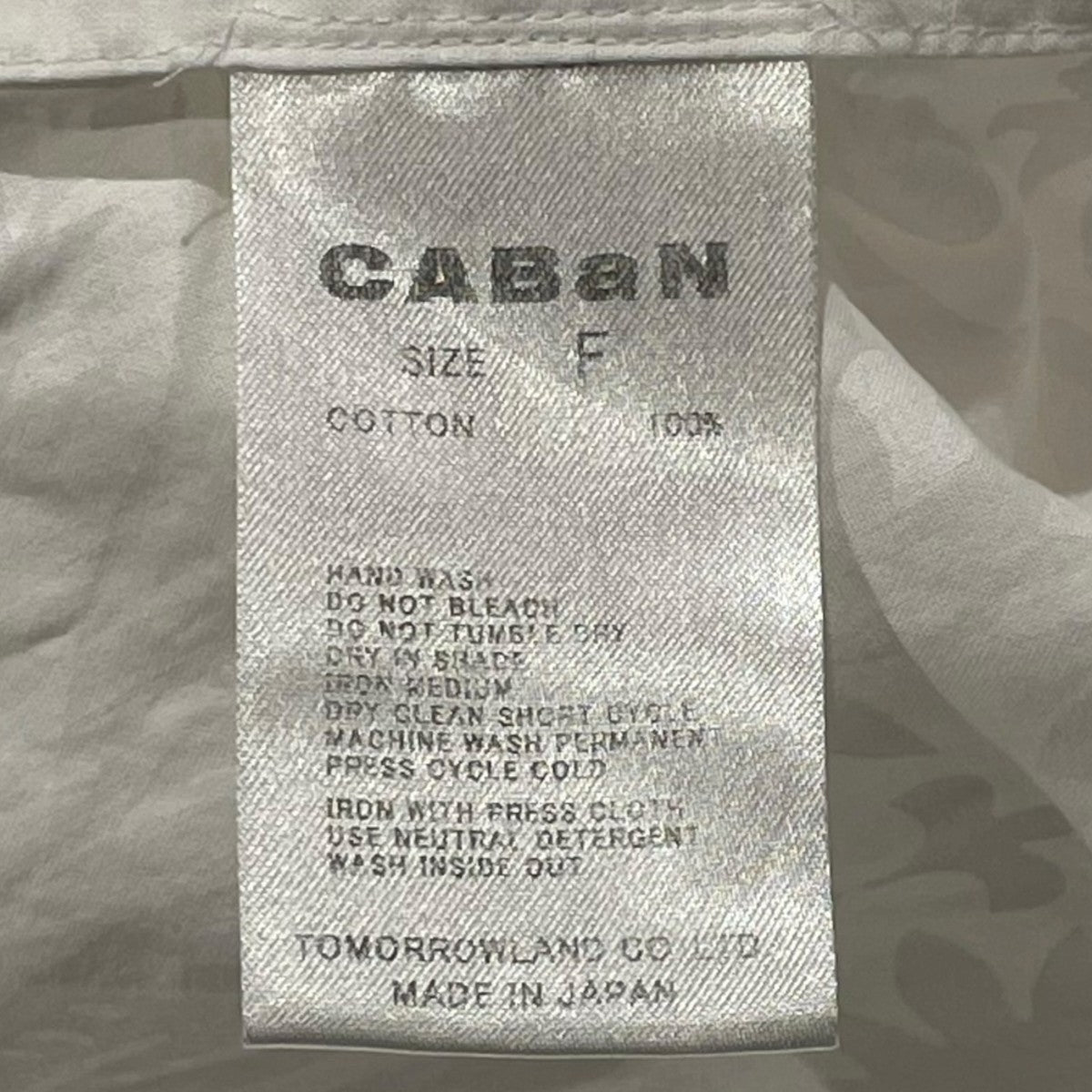 コットン フラワープリント ショートシャツ長袖シャツ39-01-31-01002