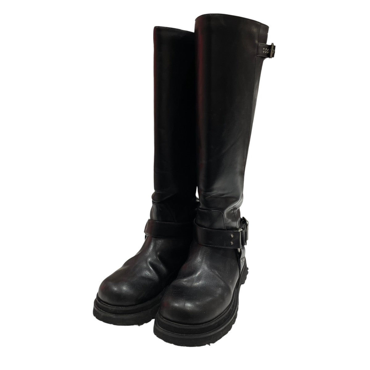 SIDE WAVE BUCKLE LONG BOOTSロングブーツ