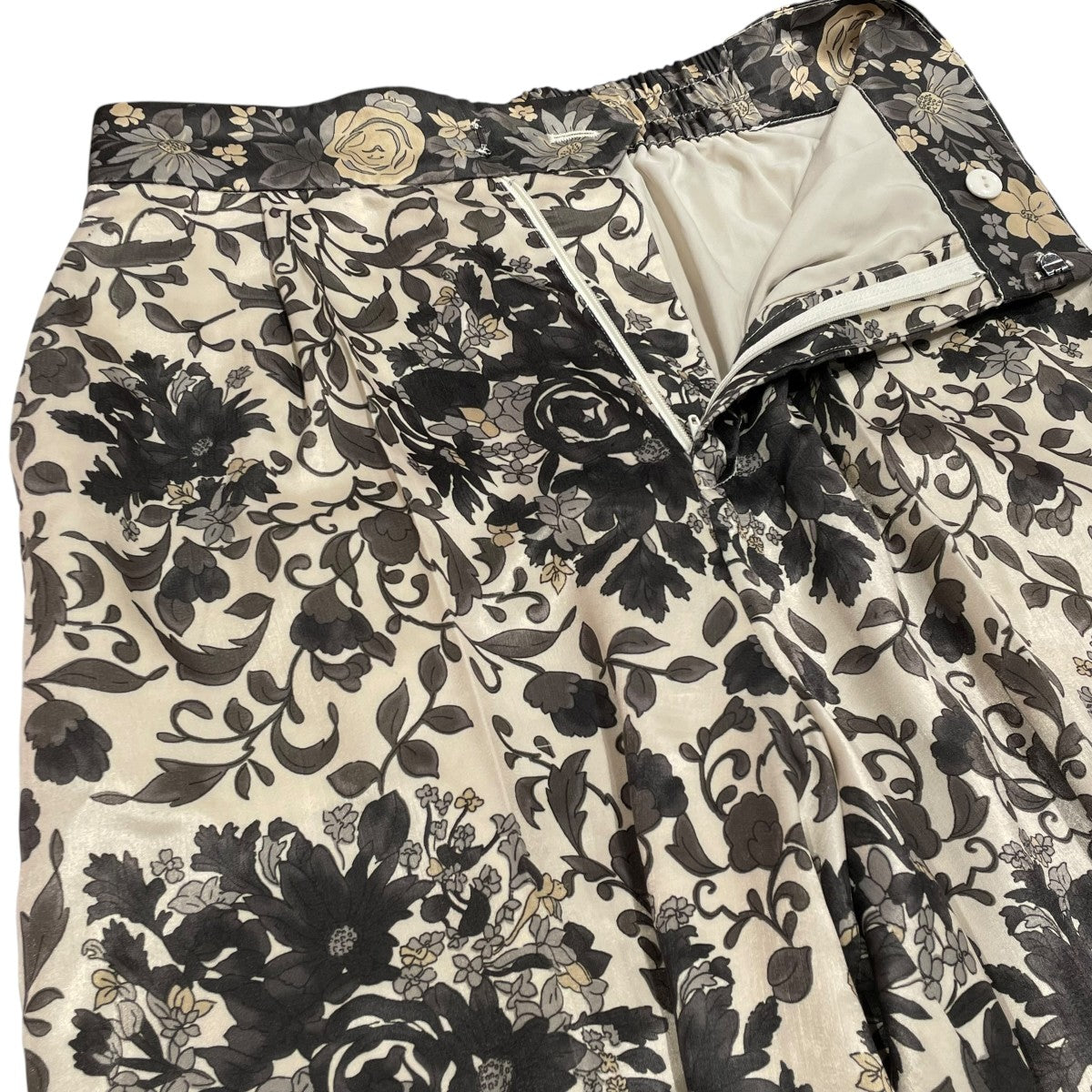 AMERI DAQHNE SCARF PANTSボタニカル柄ワイドパンツ0125208910560 古着・中古-3枚目のアイテム画像