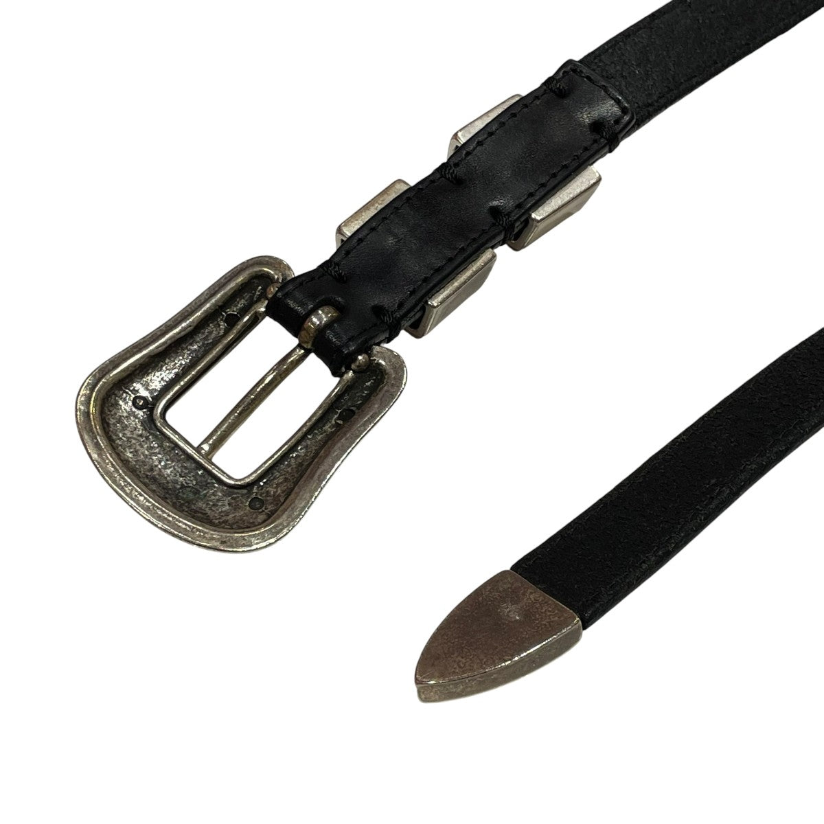 Floral-buckle Leatherベルト