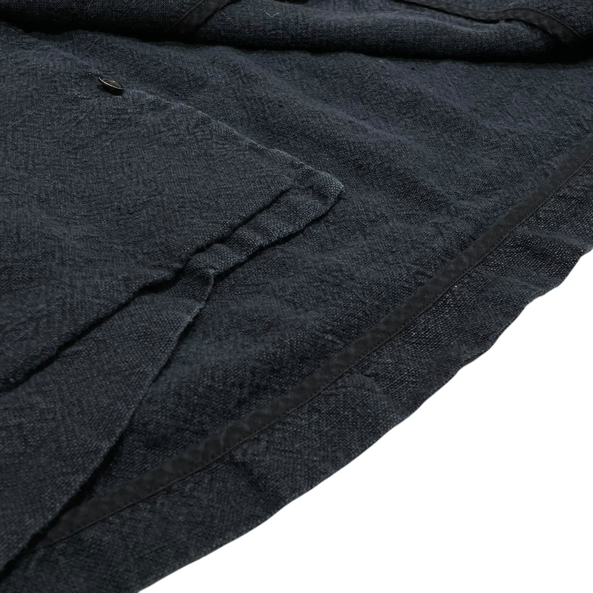 AURALEE 19SSLINEN SILK SUMMER TWEED SHIRT半袖シャツA9SS05LS 古着・中古-5枚目のアイテム画像