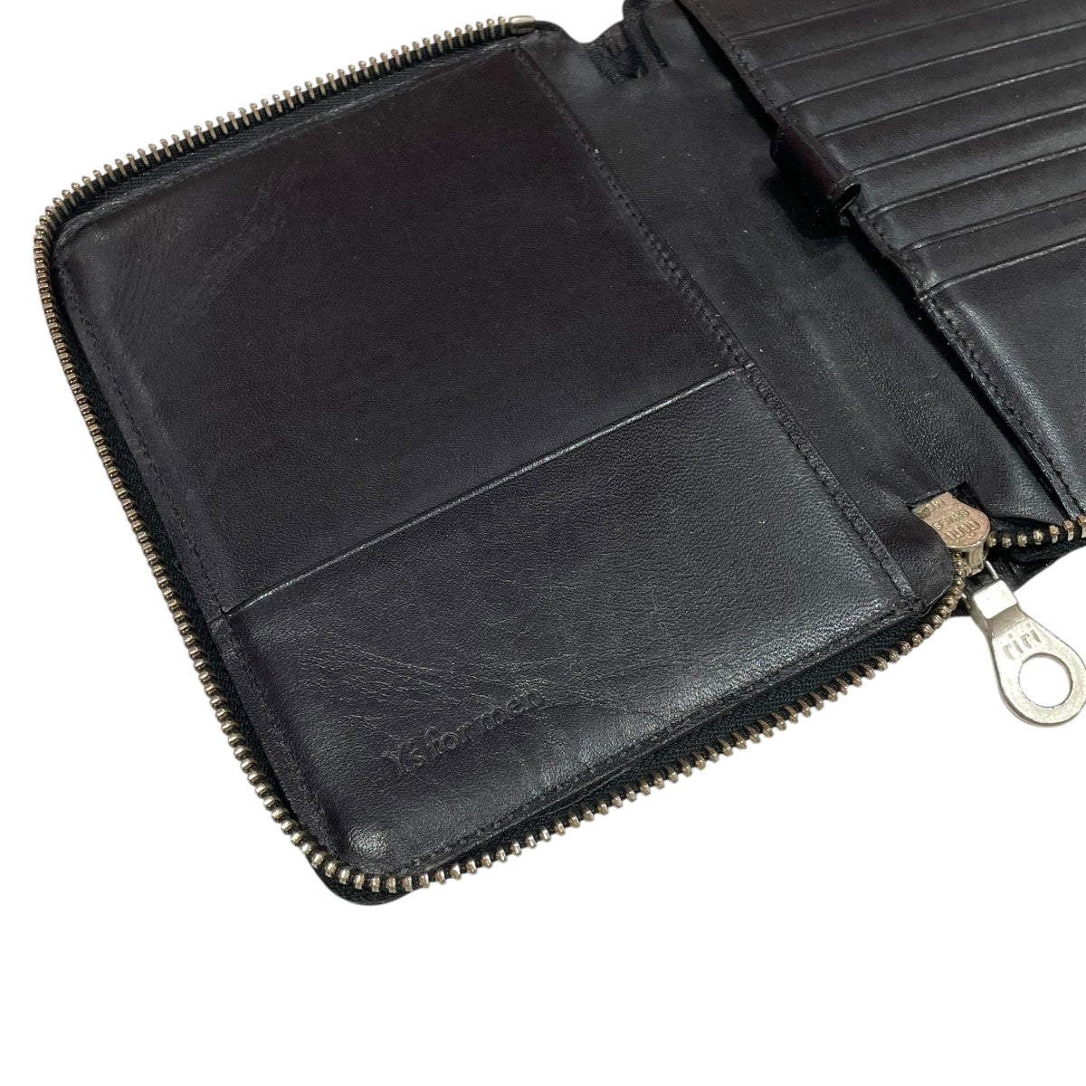 【美品】y's for men ワイズフォーメン 名刺入れ レザー 黒 ブラック Y'S for men(ワイズフォーメン) カードケース ブラック｜【公式