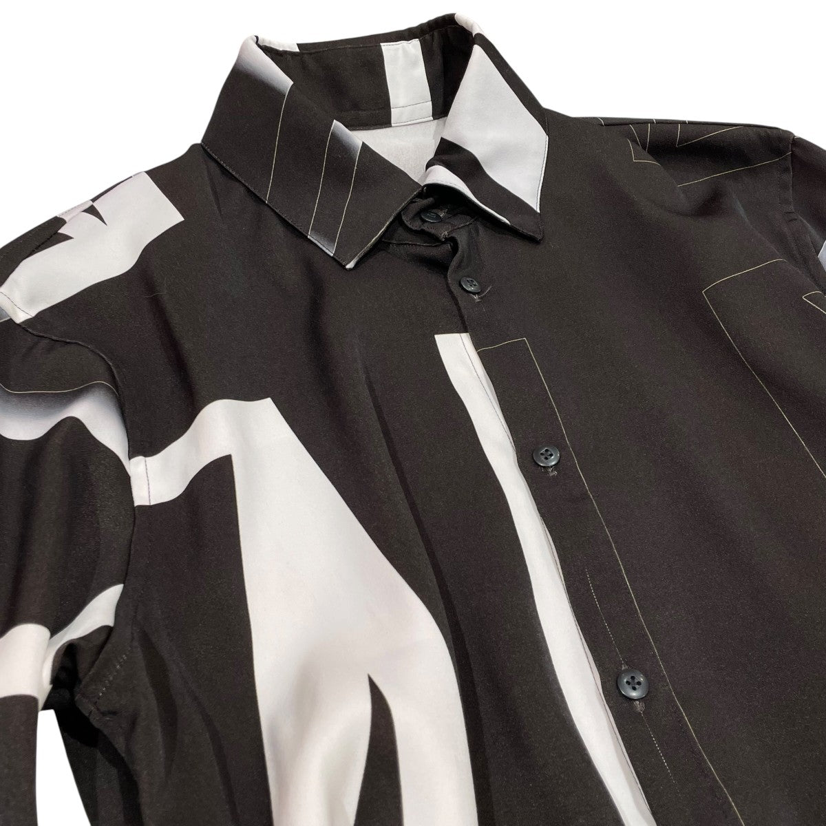 kiryuyrik Union Jack Flared ShirtロングシャツKO-HB23-901 古着・中古-3枚目のアイテム画像