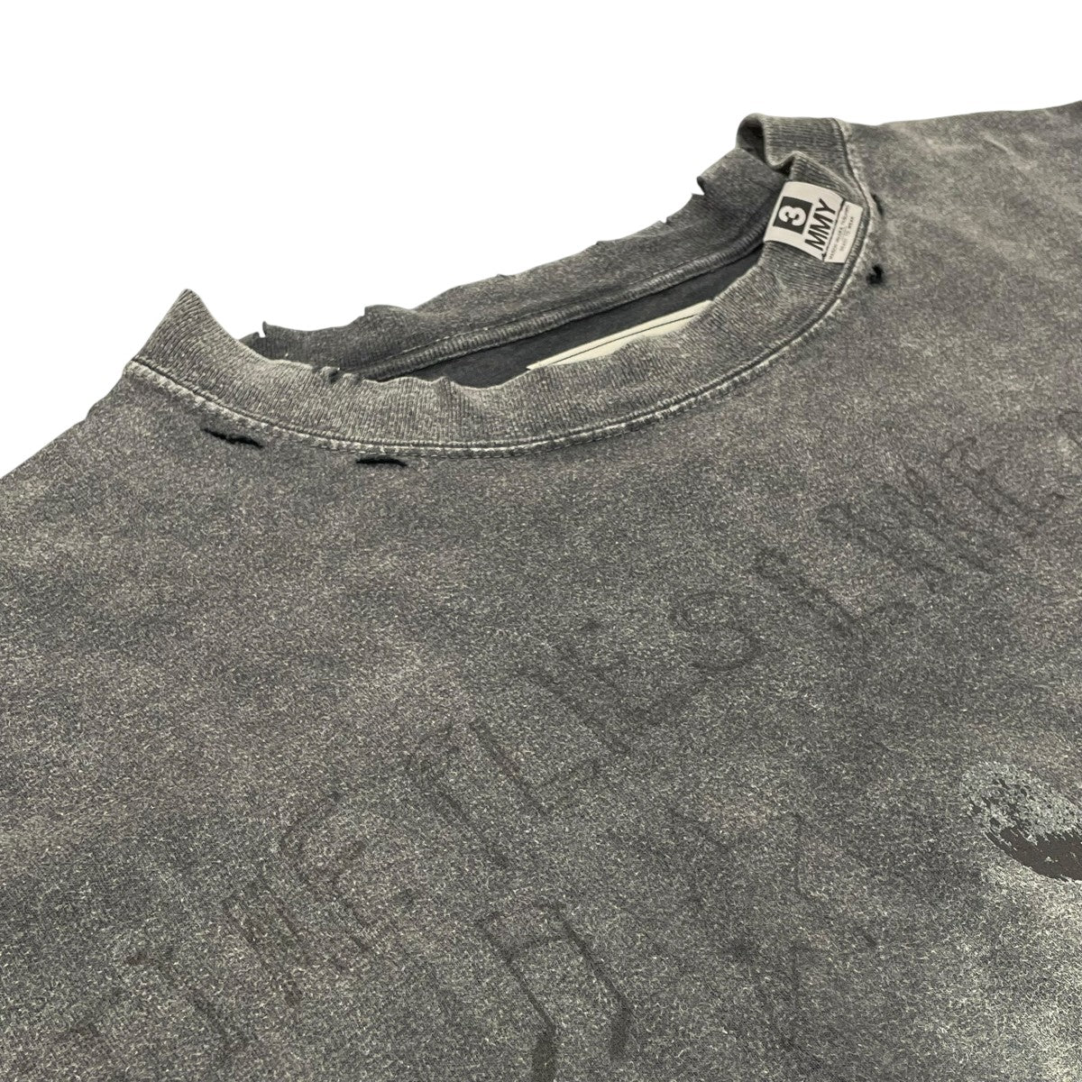 Maison MIHARA YASUHIRO Bleached Smily Face Print T-shirt半袖TシャツA14TS622 古着・中古-3枚目のアイテム画像