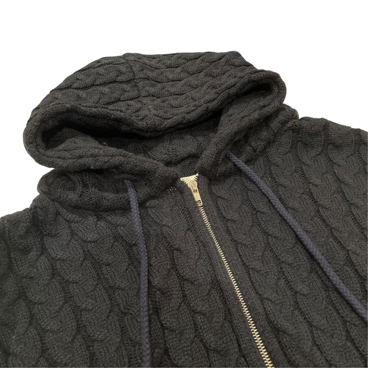 CABLE KNIT ZIP HOODIEニットパーカー