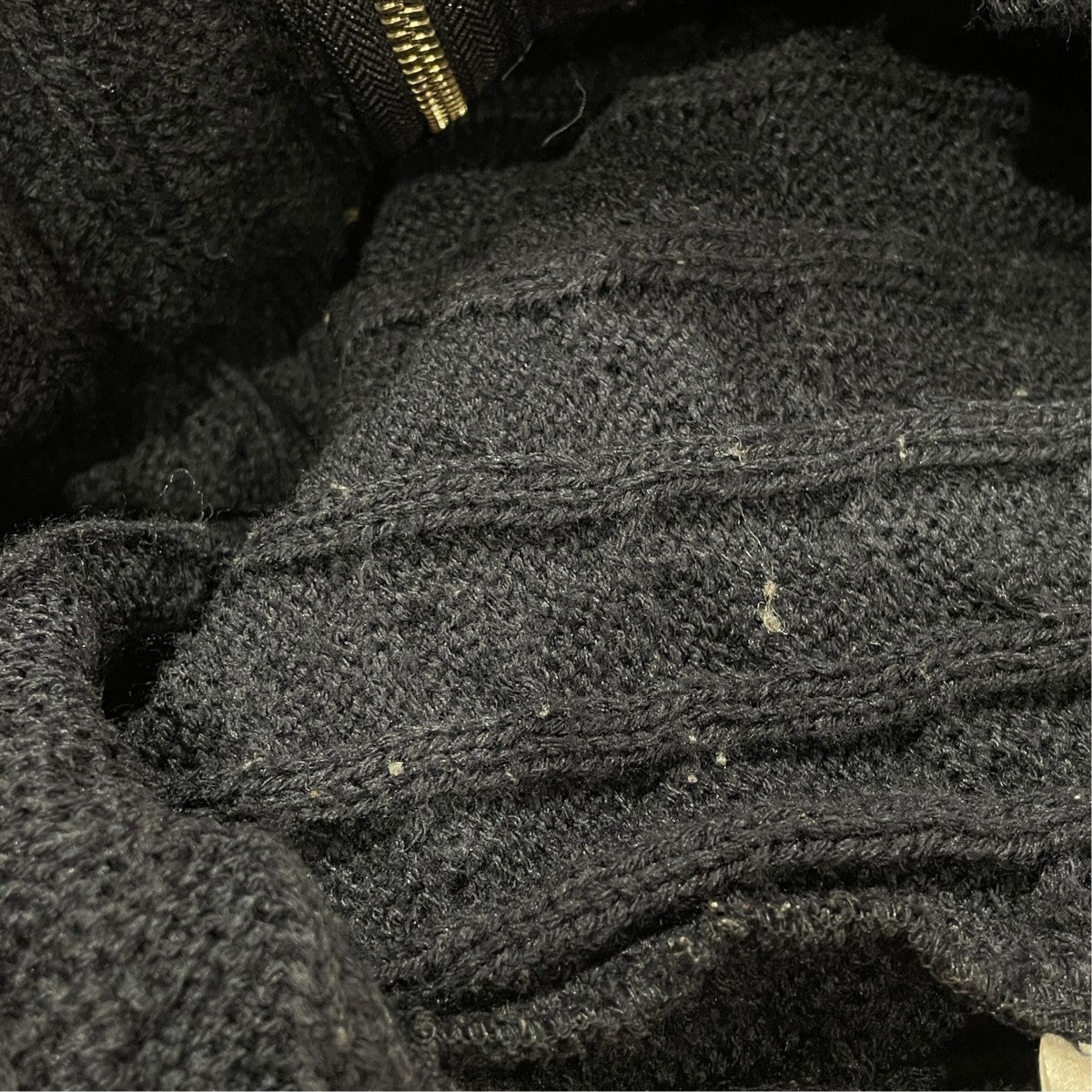 CABLE KNIT ZIP HOODIEニットパーカー