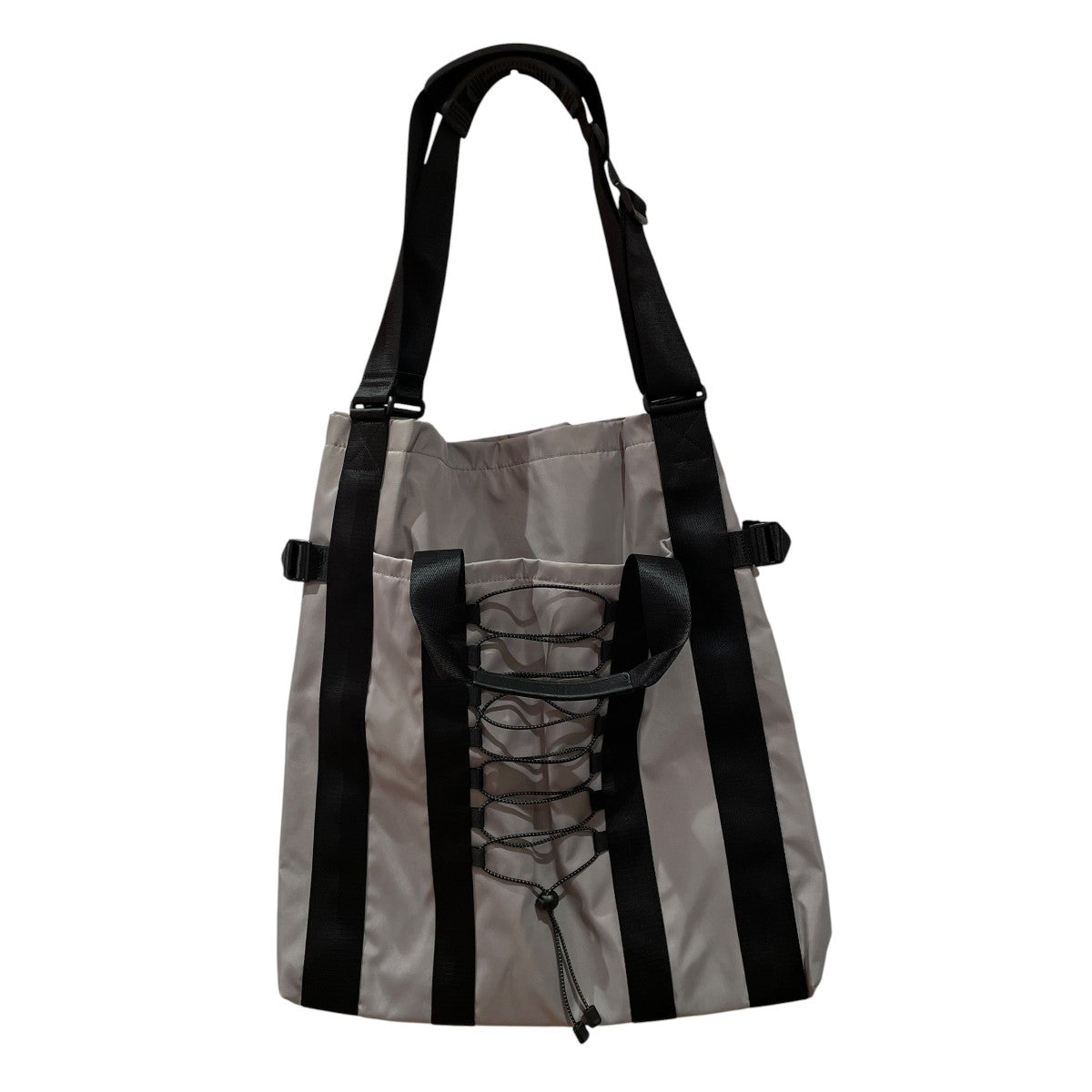 KISHIDAMIKI dig log bag トートバッグ kishidamiki(キシダミキ) Oversized 2way bagトートバッグ グレー