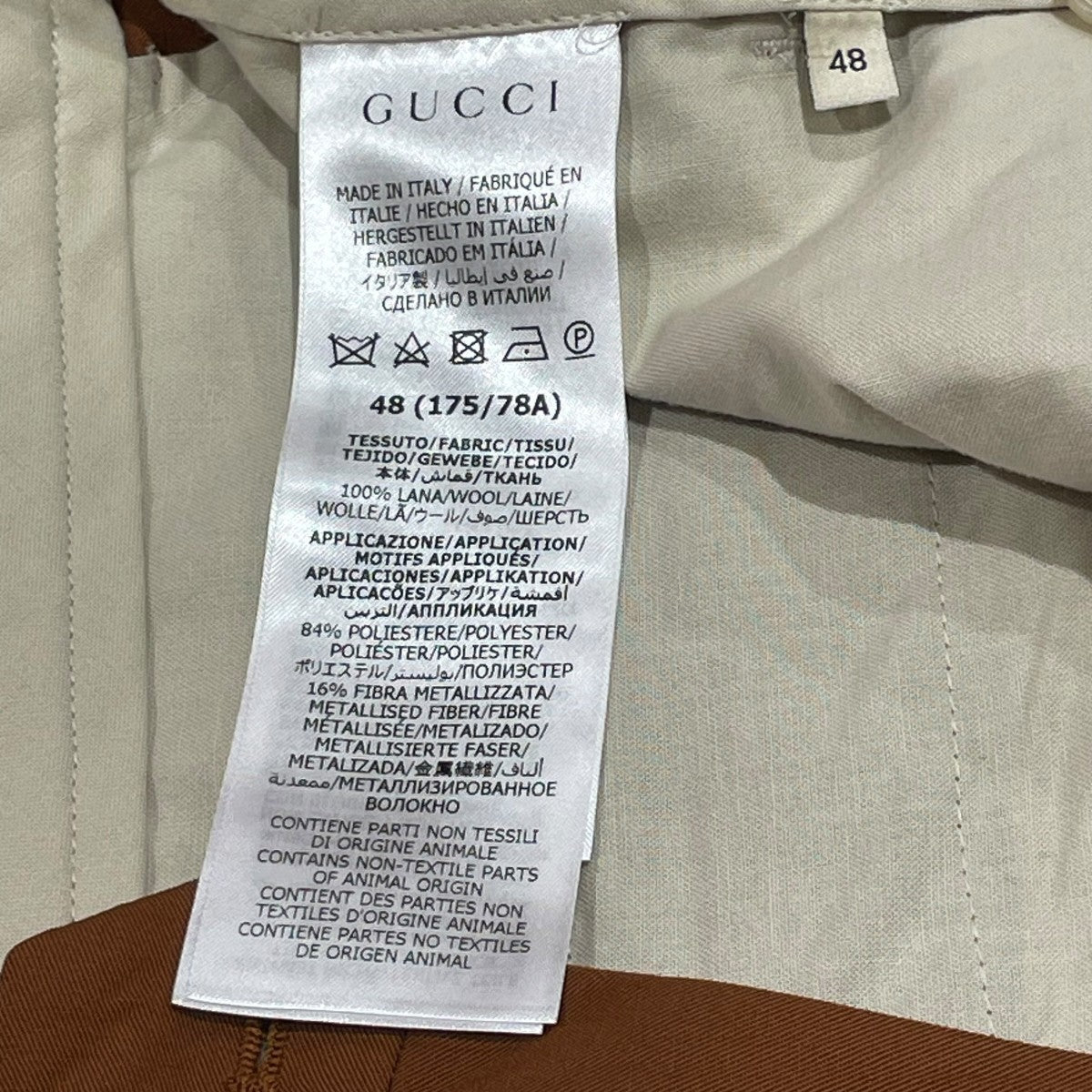 GUCCI(グッチ) PANTSスラックス690474 690474 ブラウン サイズ 48