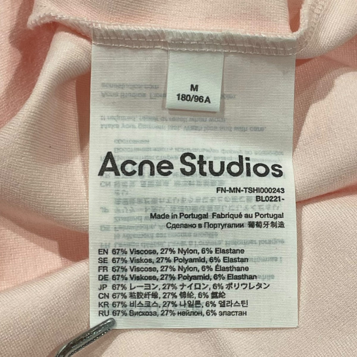 ACNE STUDIOS 半袖TシャツFN-MN-TSHI000243 古着・中古-6枚目のアイテム画像