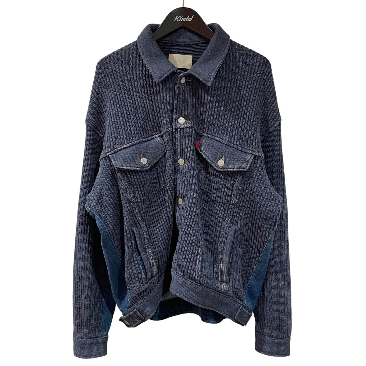 24fw Connected Knit Denim Trucker Jacketカバーオールyk24fw01001s wm
