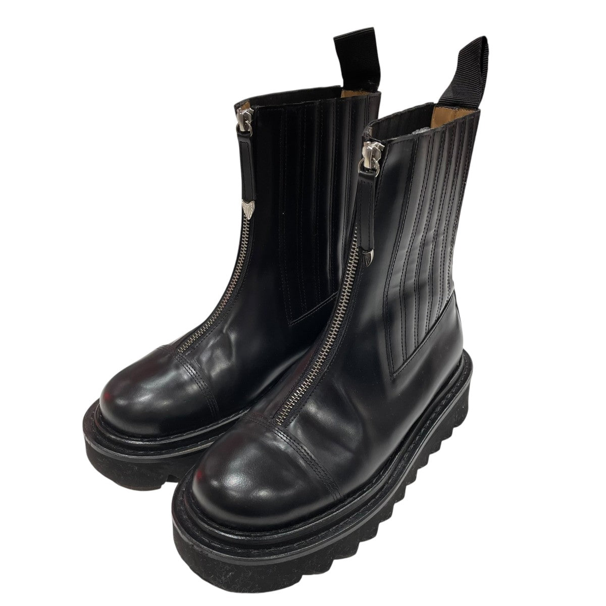TOGA PULLA サイドゴアフロントジップブーツ05226 古着・中古-1枚目のアイテム画像