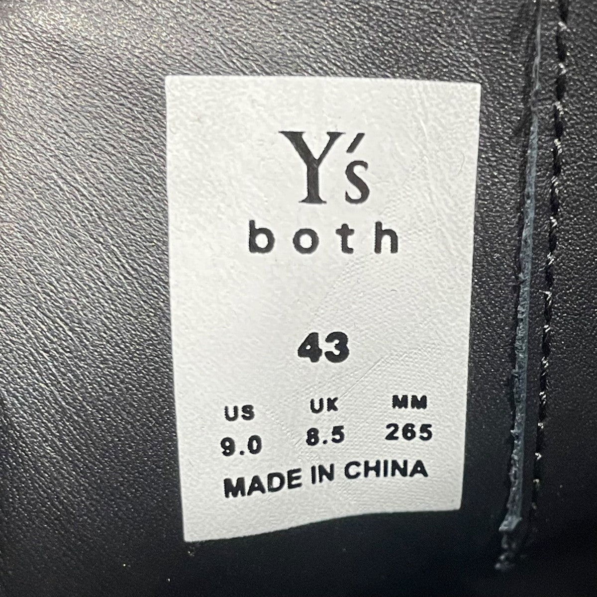 Y’s×both JIGUZAGU chelsea bootブーツYD-E02-710 古着・中古-6枚目のアイテム画像