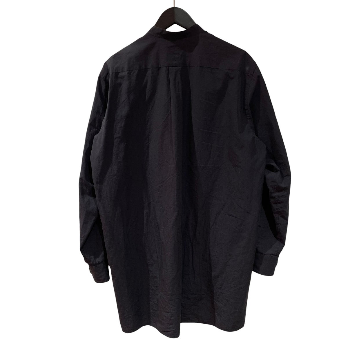 COMOLI SHIRTノーカラーシャツW03-02002 古着・中古-2枚目のアイテム画像