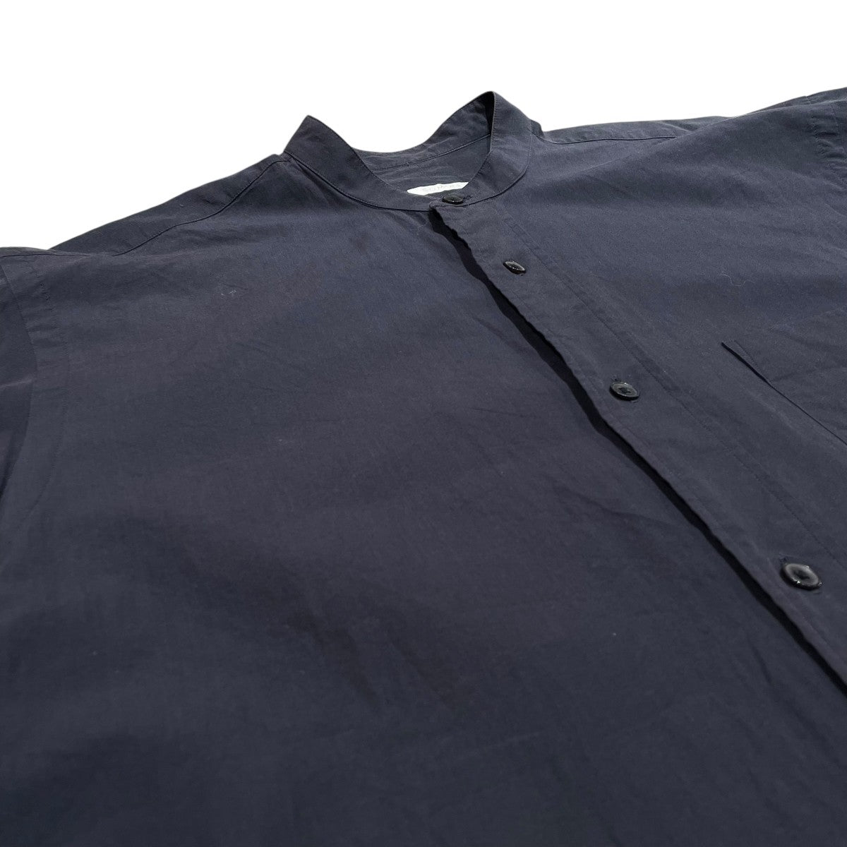 COMOLI SHIRTノーカラーシャツW03-02002 古着・中古-3枚目のアイテム画像