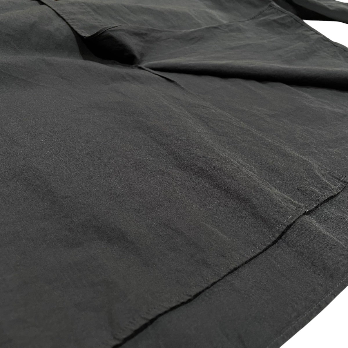 COMOLI SHIRTノーカラーシャツW03-02002 古着・中古-5枚目のアイテム画像