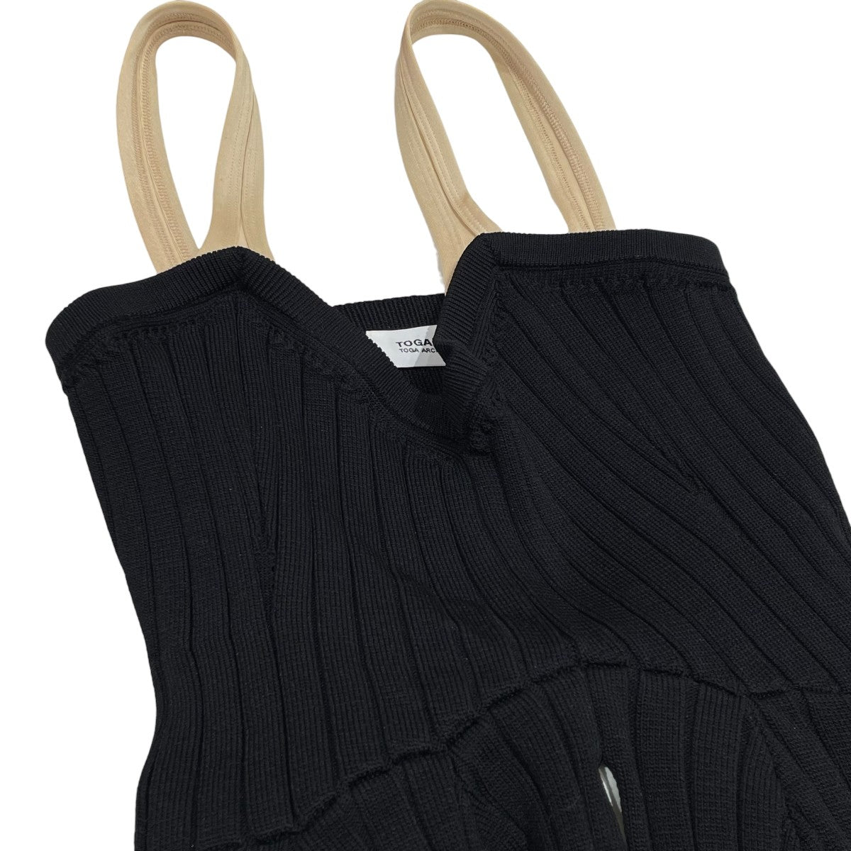 Rib knit bustier リブニットビスチェキャミソールブラウスTA22-XR009