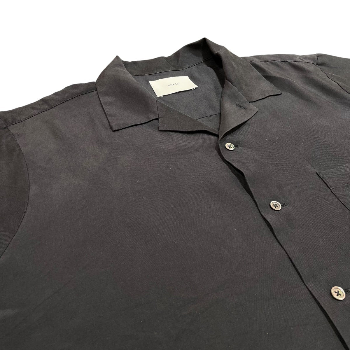 stein CUPRO OPEN COLLAR SS SHIRT半袖シャツST.249 古着・中古-3枚目のアイテム画像