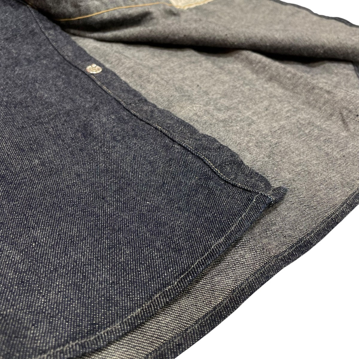 RRL スリム フィット デニム ウエスタンシャツデニムシャツMNRRWOV16820008 古着・中古-5枚目のアイテム画像