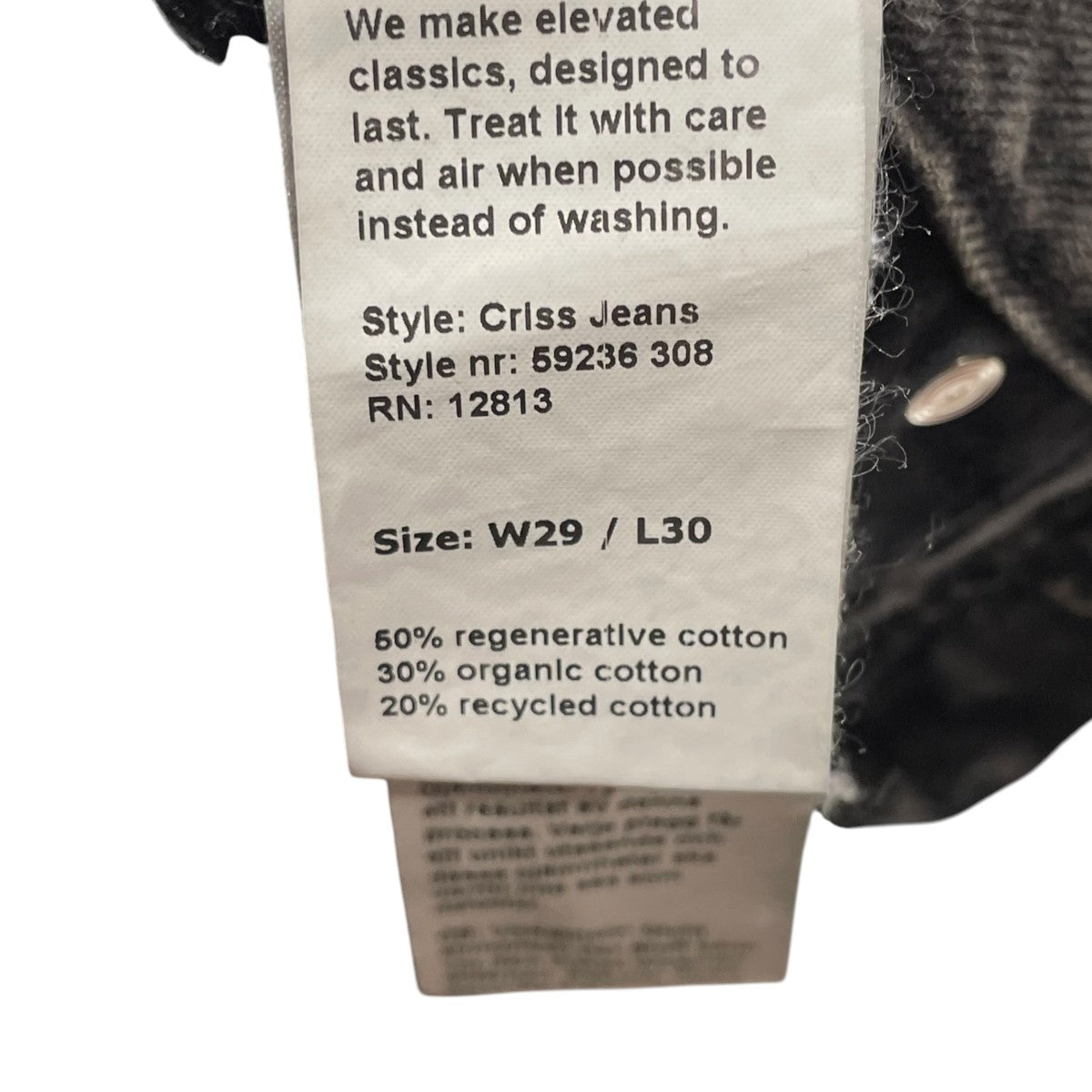 CRISS JEANS DIRTY BLACK VINTAGEデニムパンツ59236308