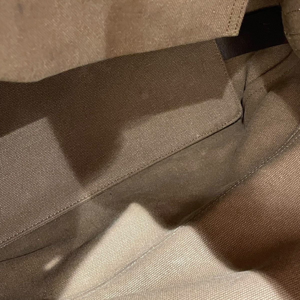 BELTED コットンキャンバスショルダーバッグ