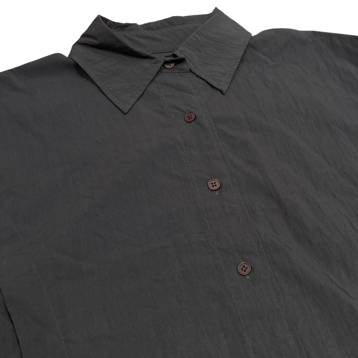 Sidetuck Silky Shirtsナイロンシャツ12420410