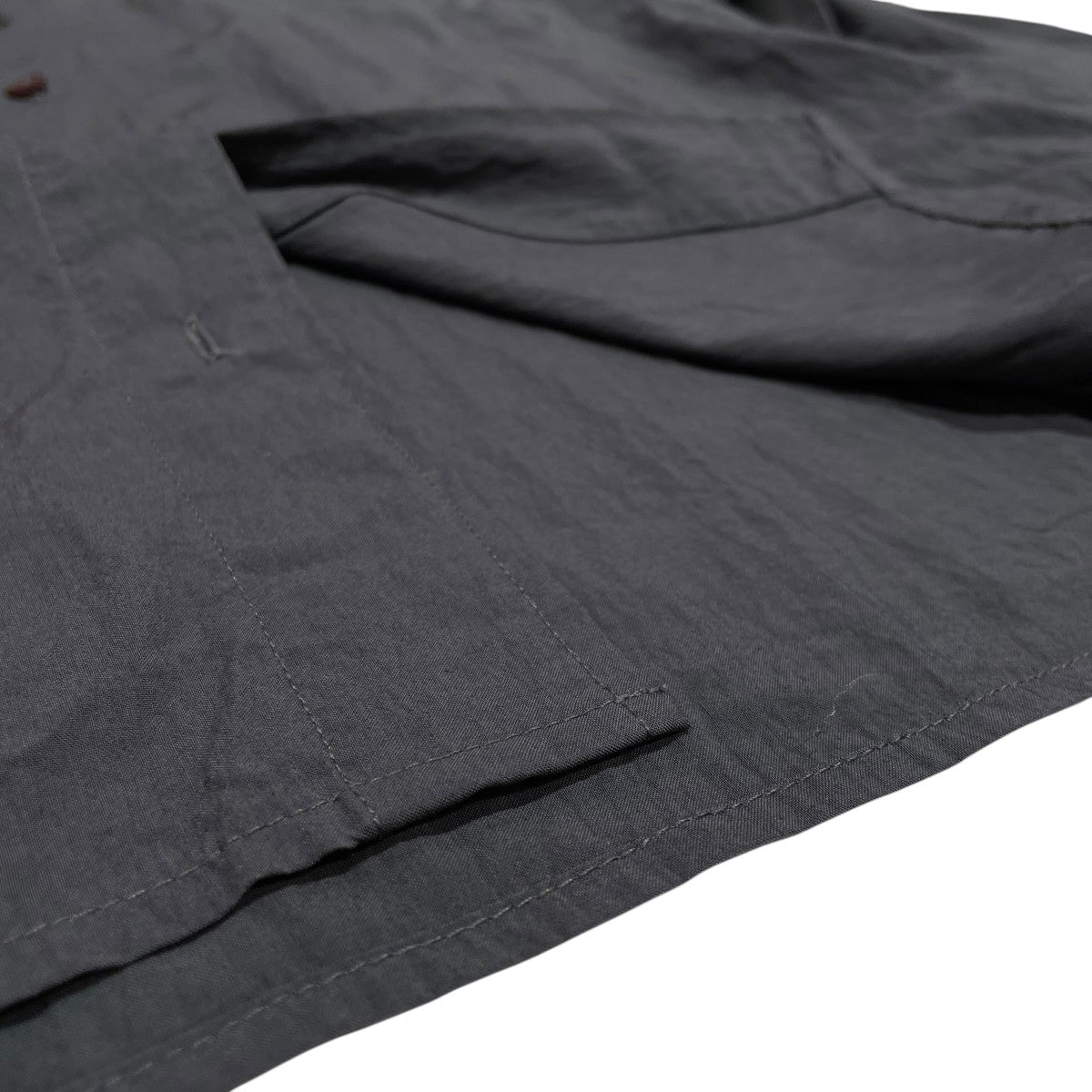 Sidetuck Silky Shirtsナイロンシャツ12420410