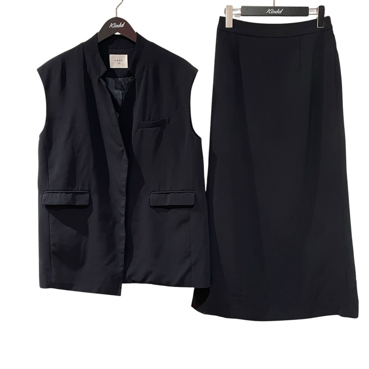 AMERI OTONA WRAP VEST SET UP DRESSセットアップベスト02110551233 古着・中古-1枚目のアイテム画像
