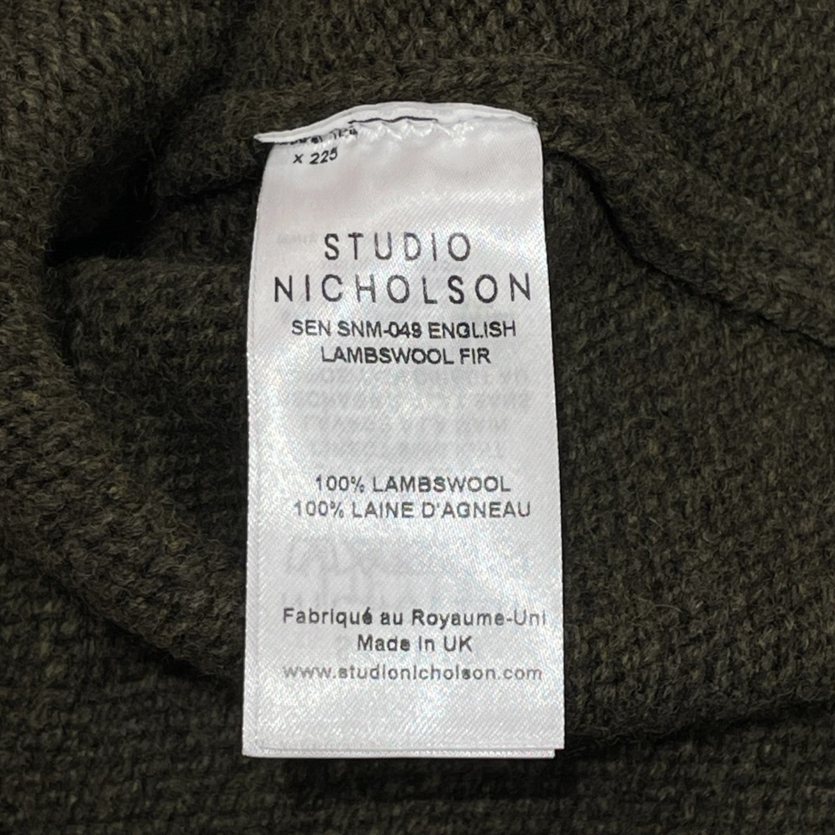 STUDIO NICHOLSON 厚手カーディガンSNM049 古着・中古-7枚目のアイテム画像