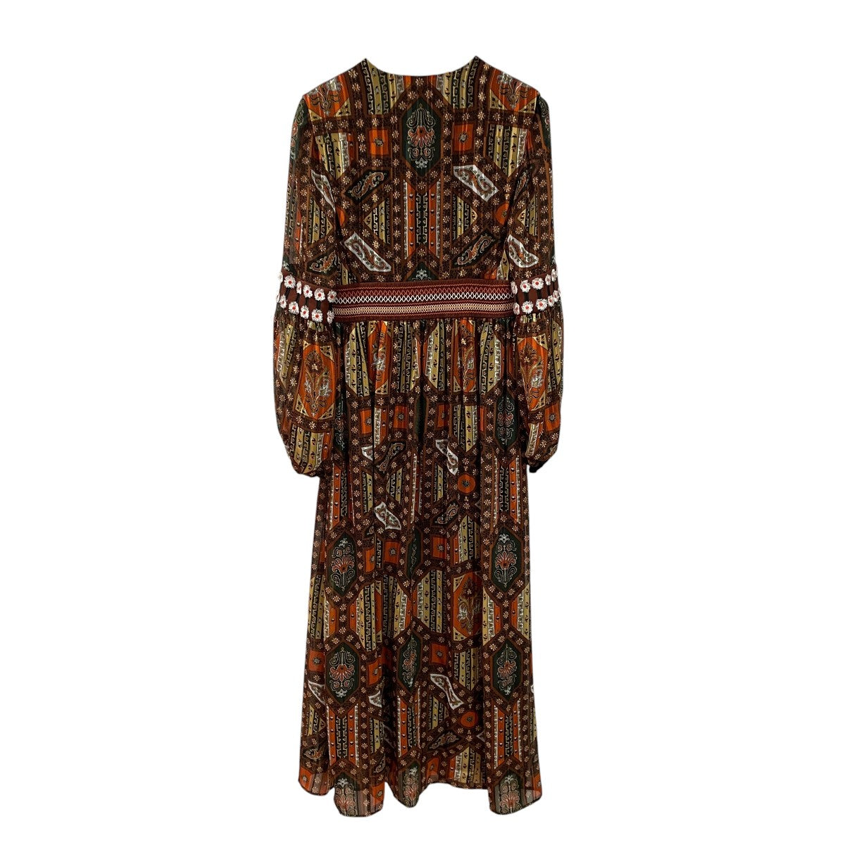 Stained Glass Printed Dress長袖ワンピースMM20PF-DR701