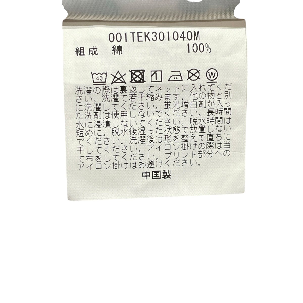 半袖Tシャツ001TEK301040M