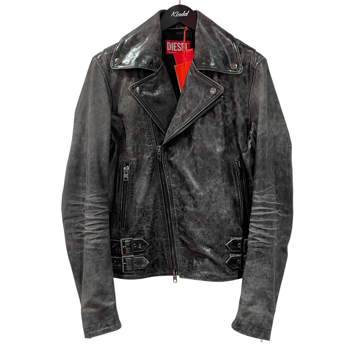 DIESEL(ディーゼル) L-EON-CJCMレザージャケットA22844 A22844 グレー
