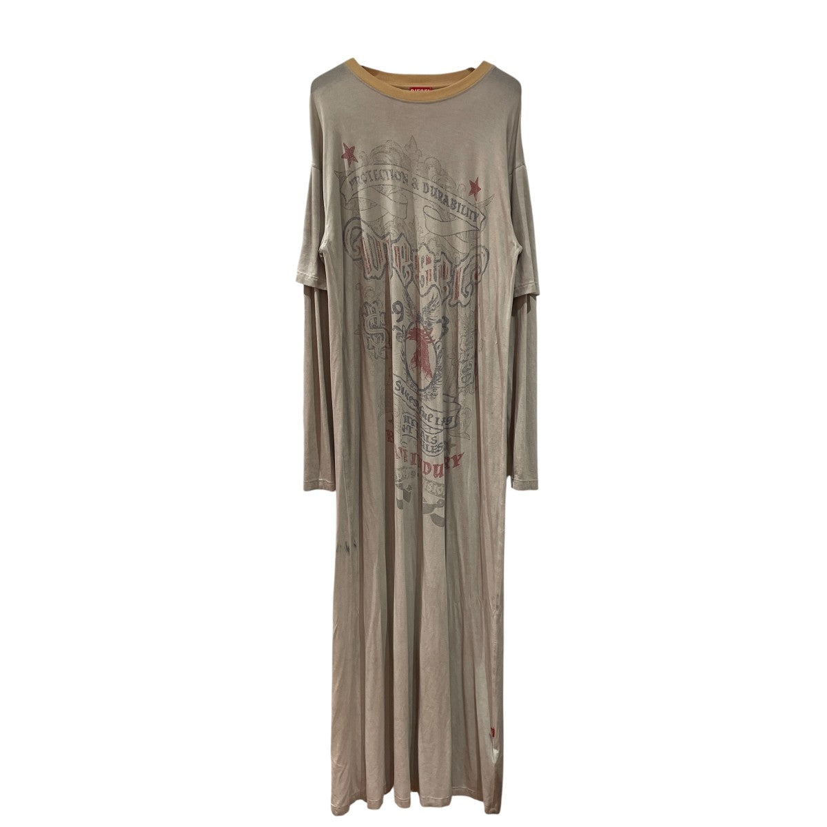 Ultra-long T-shirt with layered sleevesロング長袖カットソーA22434