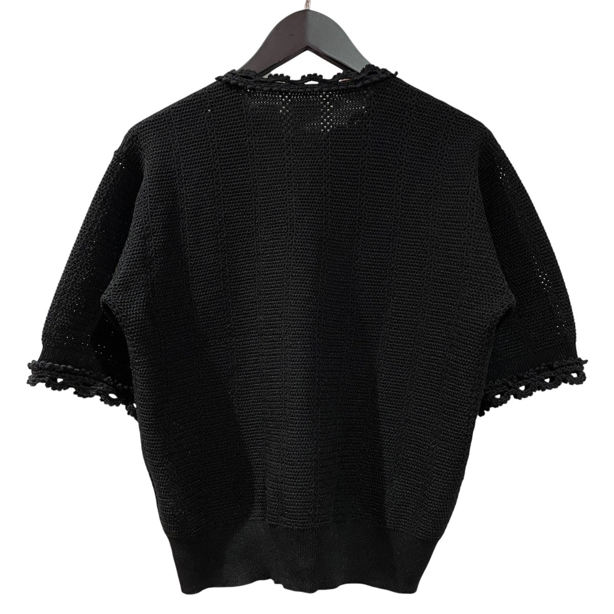 MESH LACE KNIT CARDIGAN半袖ニット26smsni07