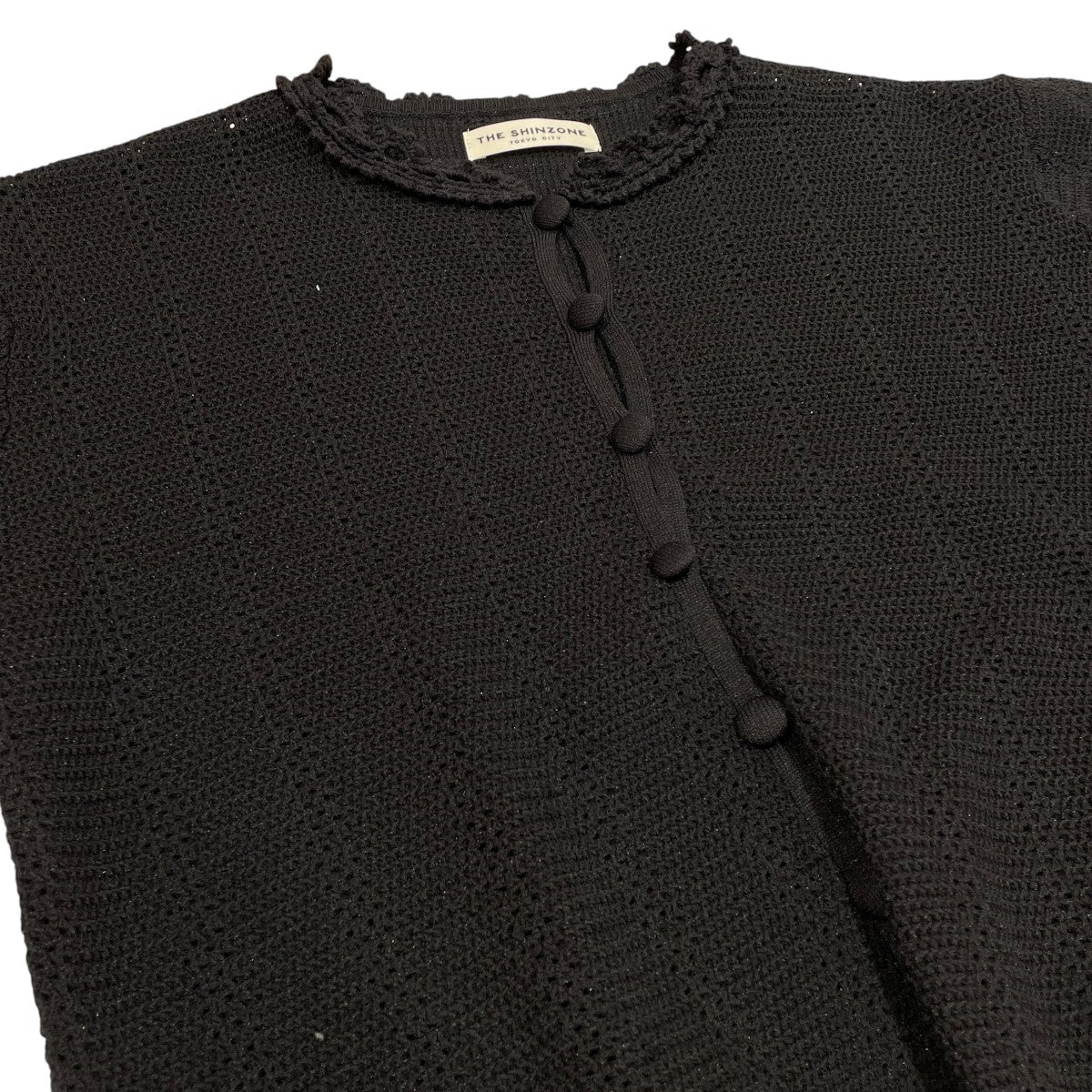 MESH LACE KNIT CARDIGAN半袖ニット26smsni07
