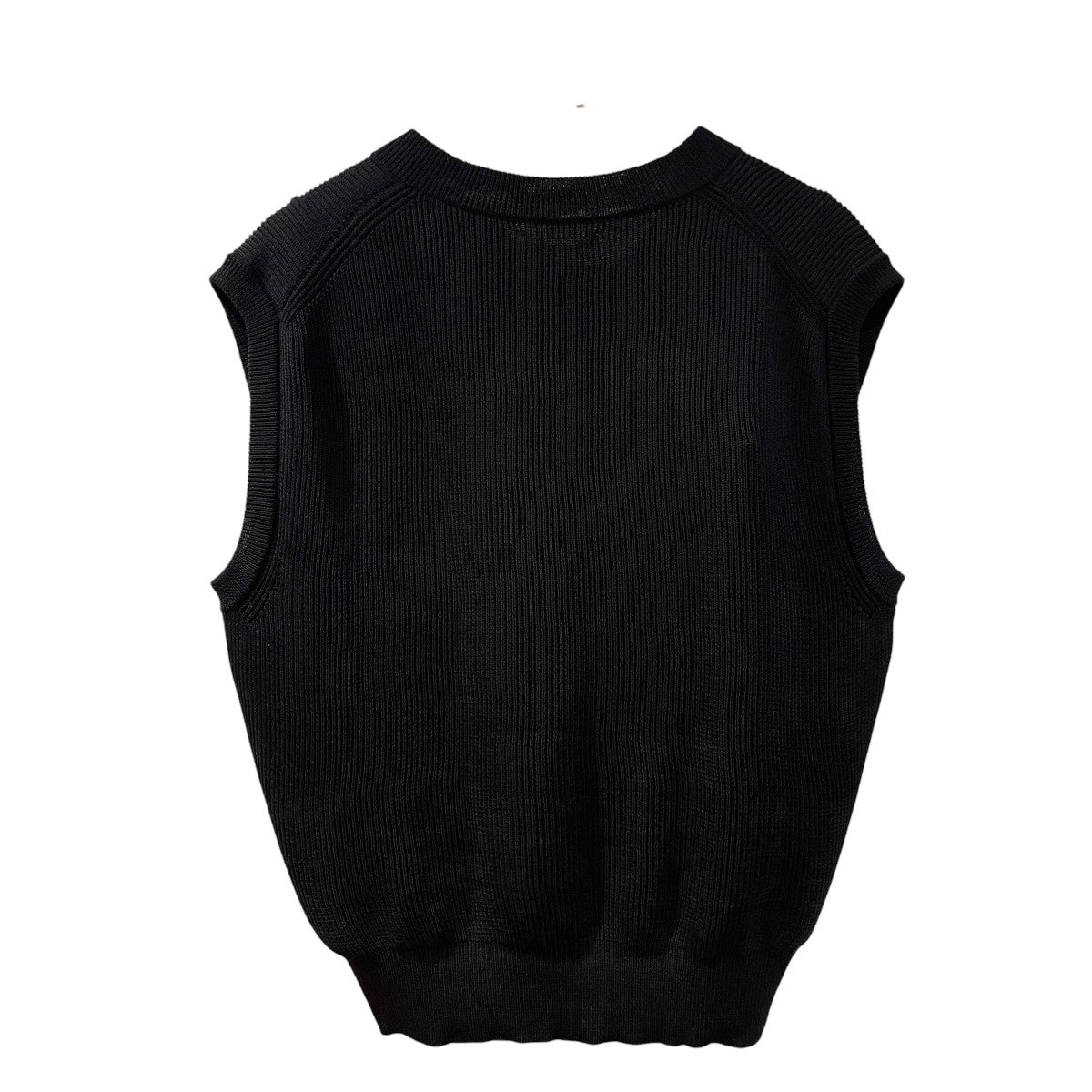 FLAT YARN RIB KNIT VESTニットベストA26SV02SY