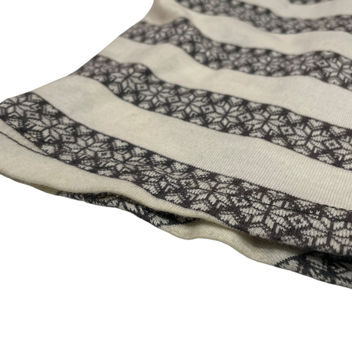 NORDIC PATTERN JACQUARD LONG SLEEVE T-SHIRT長袖カットソーNF251T07