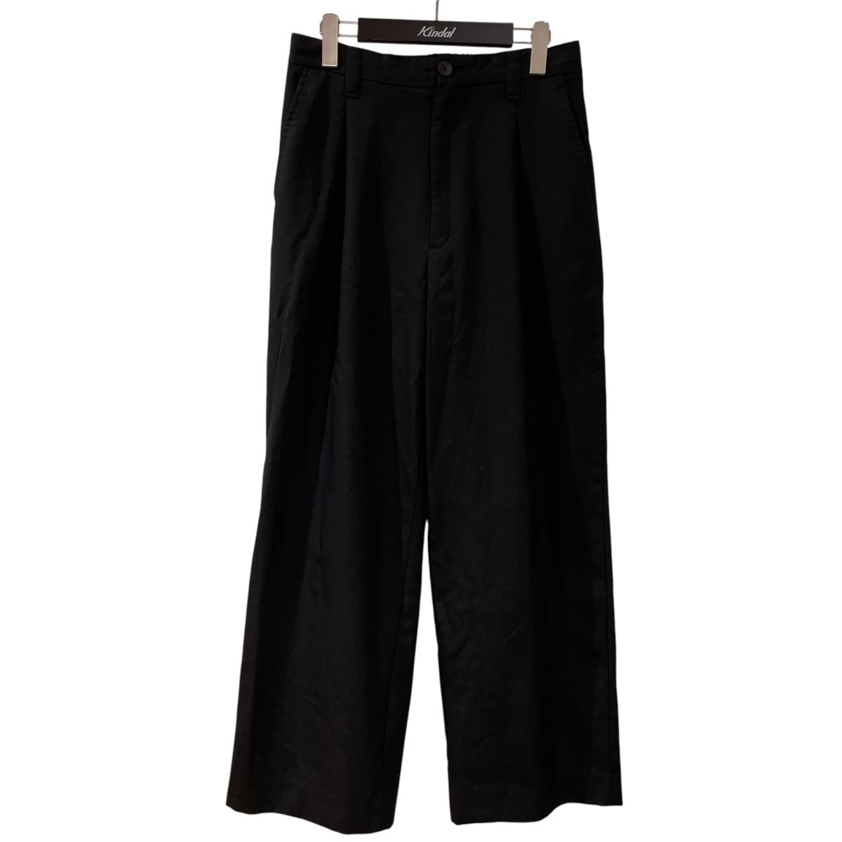 4 Colors Chambray Wool Prime-Wide One Tuck Pantsタックワイドパンツ11242461207