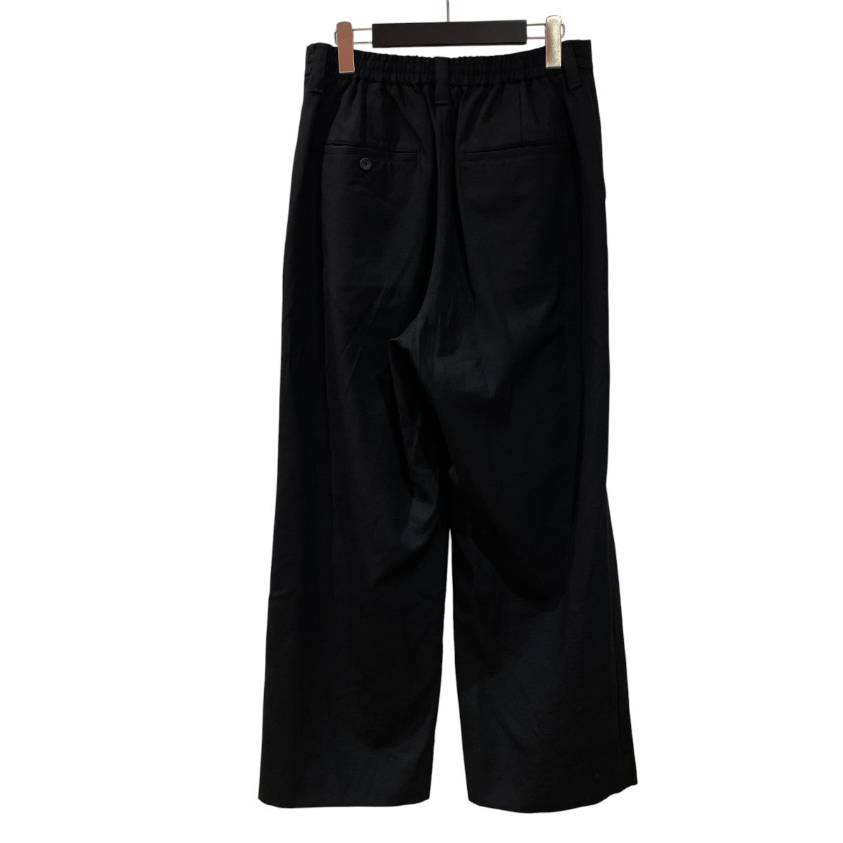 4 Colors Chambray Wool Prime-Wide One Tuck Pantsタックワイドパンツ11242461207