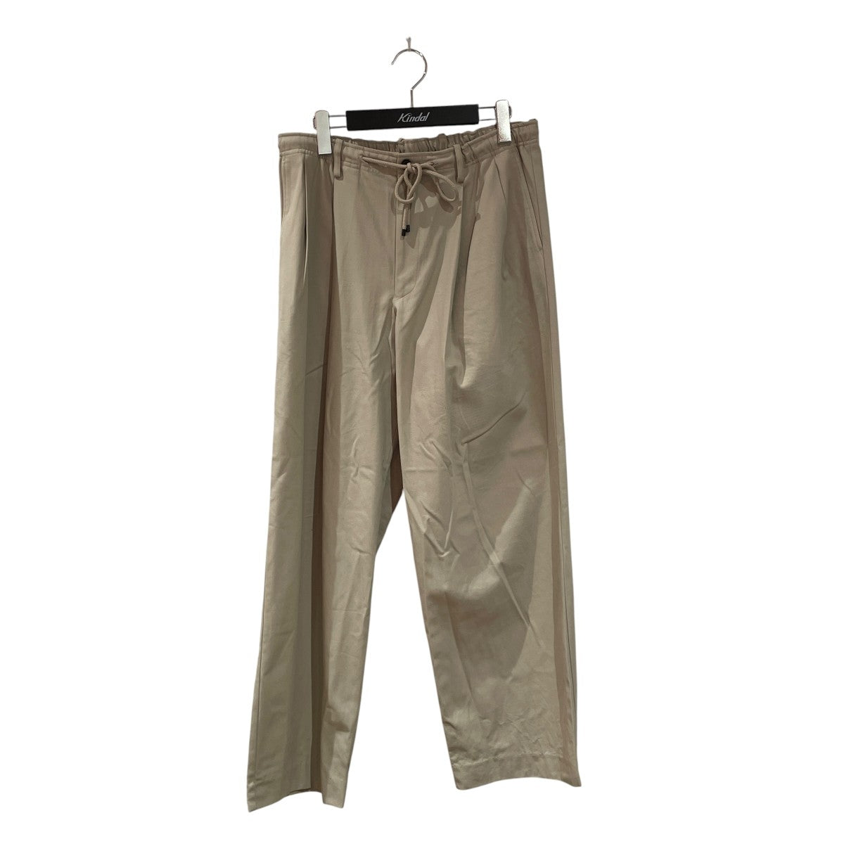 Organic Cotton 40 2 Gabardine Double Pleated Easy TrousersトラウザーパンツA25C04PT02C