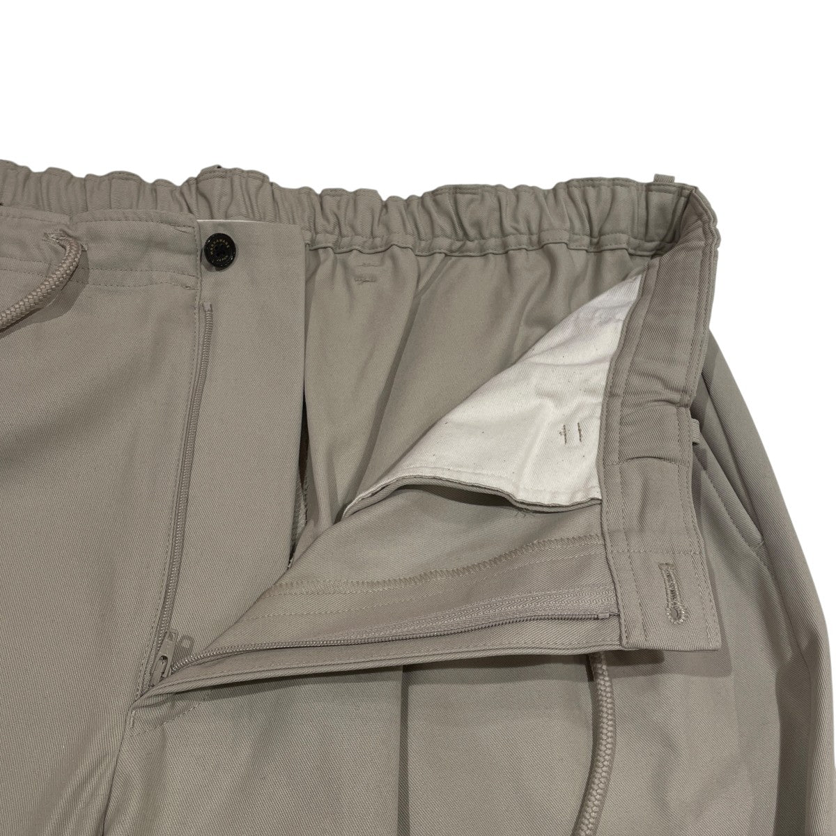 Organic Cotton 40 2 Gabardine Double Pleated Easy TrousersトラウザーパンツA25C04PT02C