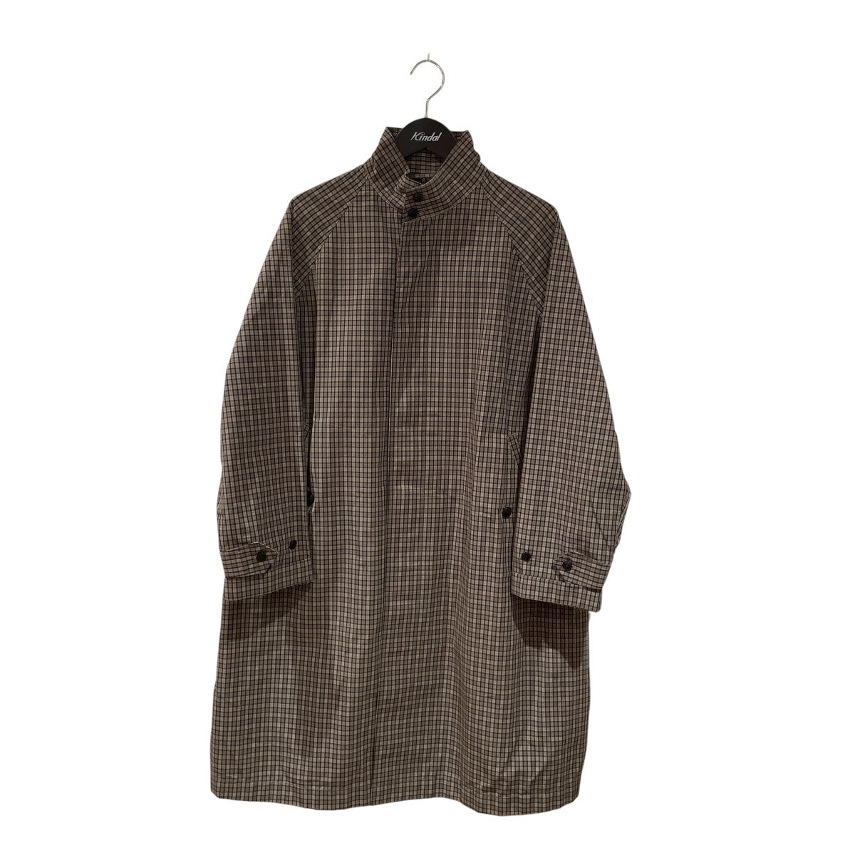 TAFFETTA CHECK SWING COATチェックスウィングコートJ-1327 CNP