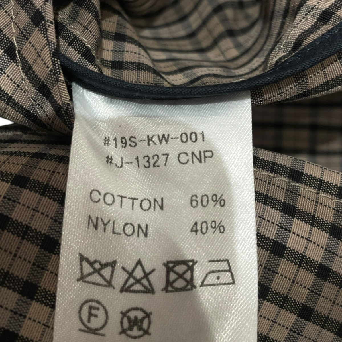 TAFFETTA CHECK SWING COATチェックスウィングコートJ-1327 CNP
