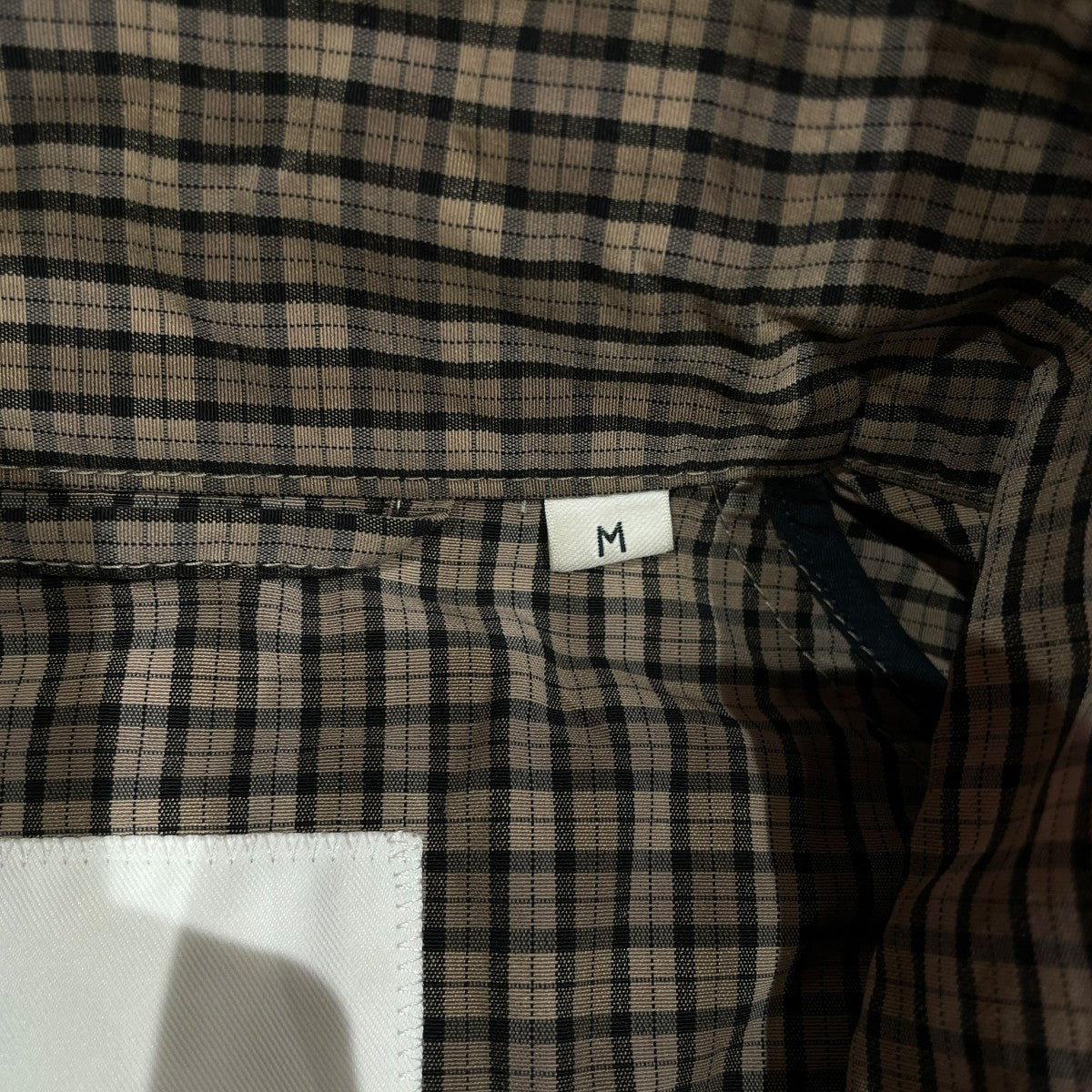 TAFFETTA CHECK SWING COATチェックスウィングコートJ-1327 CNP